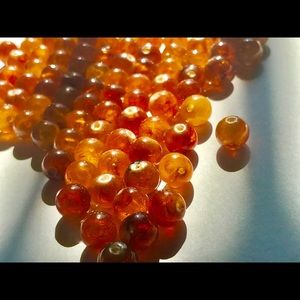 BALTIC AMBER LOOSE BEADS 50pc